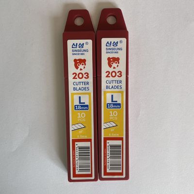 kaufen Schwere 18mm Schnappschneider Klinge 60 Grad Winkel 0,5mm Dicke Sinseung L203 Online-Herstellung