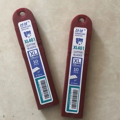 Sicherheitsmesser 25 mm 18 mm SK2 Schneidemesser aus Kohlenstoffstahl für Innenboxverpackung 126 mm