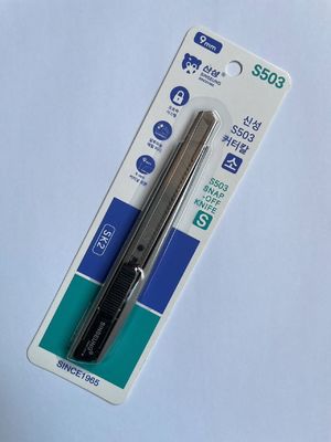 86mm Schneid-Off Trockenwand Gebrauchsmesser Grau Einblatt Schiebeverriegelung