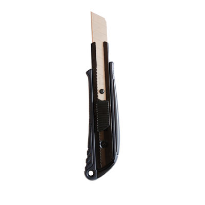 Schwarzes 9mm 18mm Trockenbau-Cuttermesser mit Automatikverriegelung und Anti-Rutsch-Design