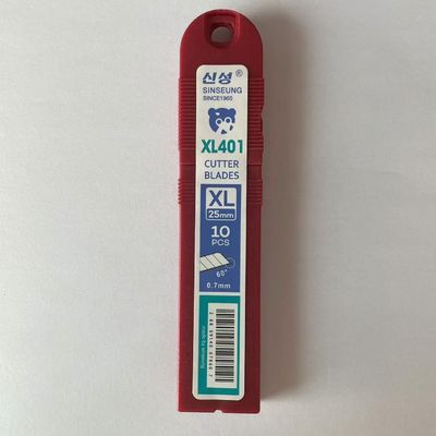 Profi 7 Segmente 25mm Silber Utility Cutter Klingen Messer 126mm zum Schneiden von dünnem Glas