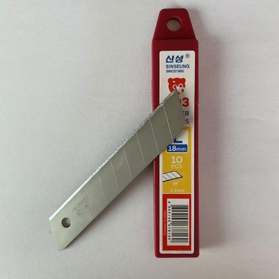 0.5mm Silberschneidemesser 18mm Kohlenstoffstahl 60° Winkel 8 Segmente