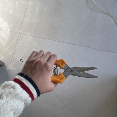 Ideale 200mm Orange Handgriff Hardware-Schere zum Schneiden von Drahtgewebe Kunststoffleder ((SB101)