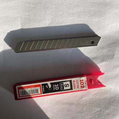 12 Segmente 9mm Schneidekniff Schnapp Klinge Sk2 hochausgewinntes Kohlenstoffstahl 60 Grad Winkel
