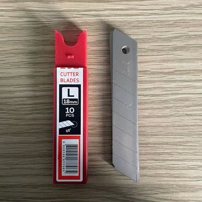 Sanft müheloses Schneiden Schnittbreite 18mm Messerklingen 8 Segmente SK2 Kohlenstoffstahl Dicke 0,5mm