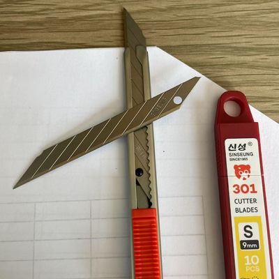 0.38mm Silber 9mm Schneidemesser für Schwerlast- und Industrie Schneiden