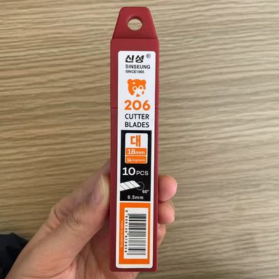 Langlebige 18mm-Schneidemesser mit unterschiedlichen Verwendungszwecken 0,5 mm Dicke und langlebige Konstruktion