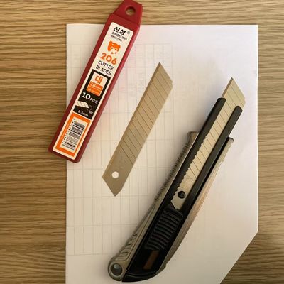 Hochkohlenstoffstahl-Snap Off 18 mm-Klingen für Präzisionsvielseitigkeit beim Schneiden