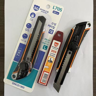Stabiles tragbares 18mm Cuttermesser mit Aluminiumgehäuse und SK2-Klinge